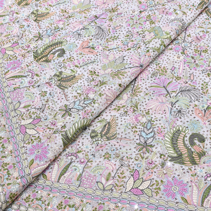 Viscose Georgette Sequins Embroidery 54"| Designer Fabrics | D28835-02