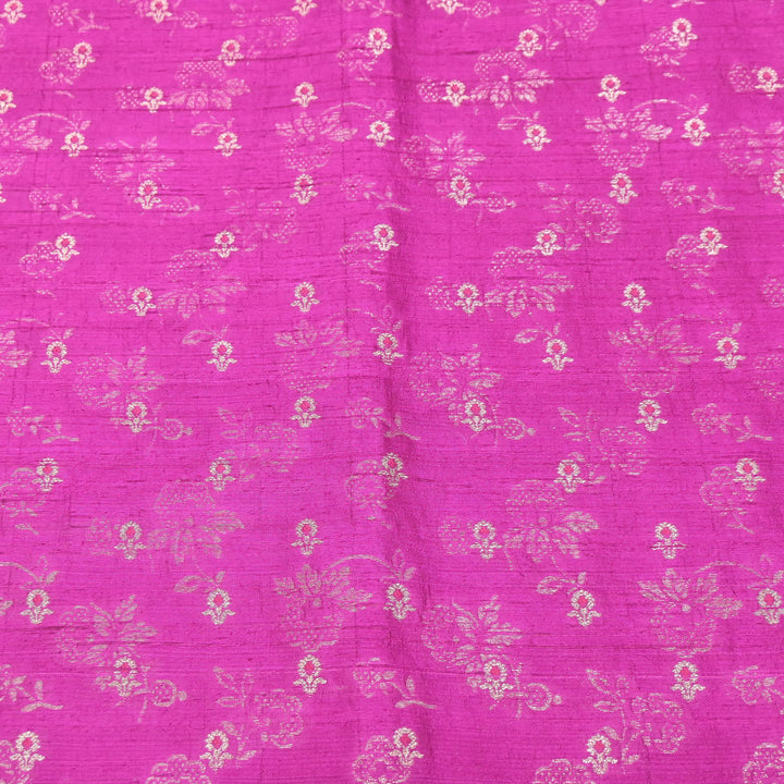 Pure Raw Silk Alfi Zari Brocade Fabric 44" | Luxury Traditional Designer Fabric | ASE001-13