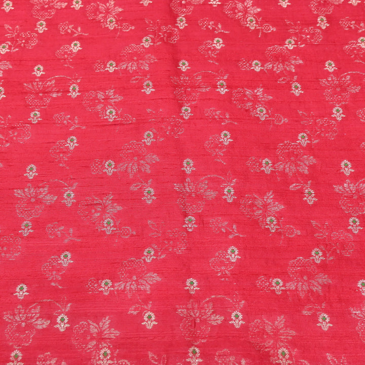 Pure Raw Silk Alfi Zari Brocade Fabric 44" | Luxury Traditional Designer Fabric | ASE001-17