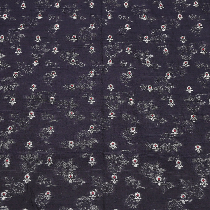 Pure Raw Silk Alfi Zari Brocade Fabric 44" | Luxury Traditional Designer Fabric | ASE001-11