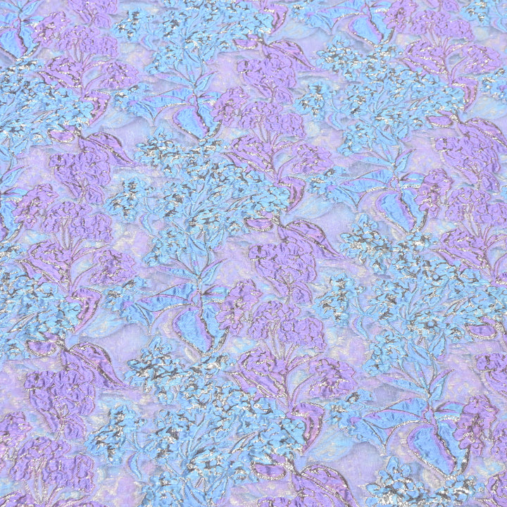 Luxury Imported Korean Jacquard Floral Zari Designer Fabric - AF1050-A5