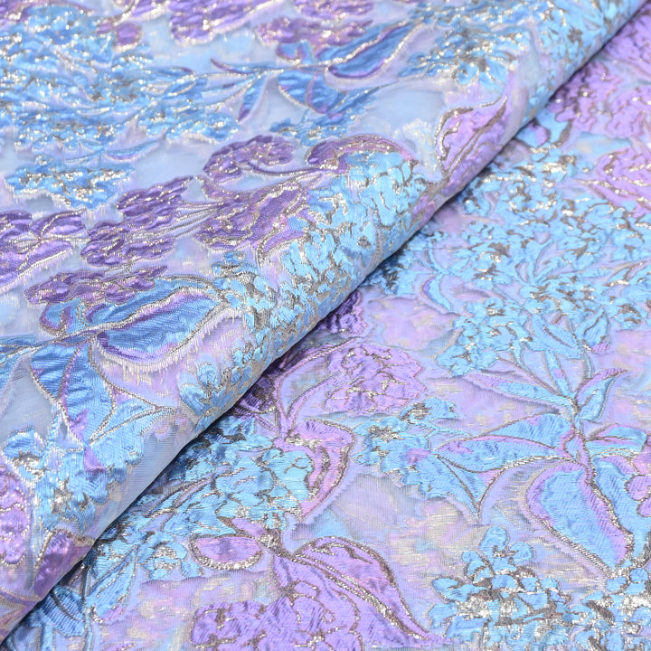 Luxury Imported Korean Jacquard Floral Zari Designer Fabric - AF1050-A5