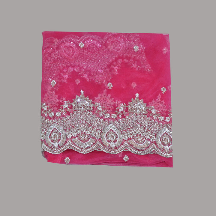 Net Moti Embroidery Dupatta | Designer Pearl Work Party Wear Dupatta-V12880C-H4