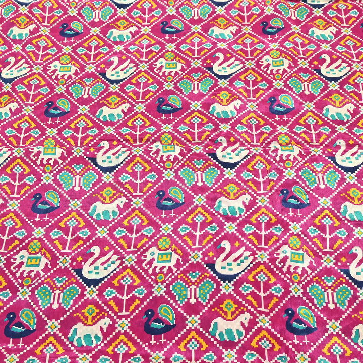 Premium Viscose Crepe Digital Print Fabric | Soft & Elegant Designer Printed Fabric | 001166-A1