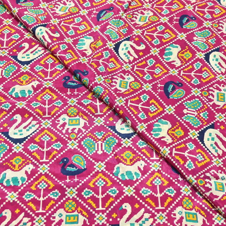 Premium Viscose Crepe Digital Print Fabric | Soft & Elegant Designer Printed Fabric | 001166-A1