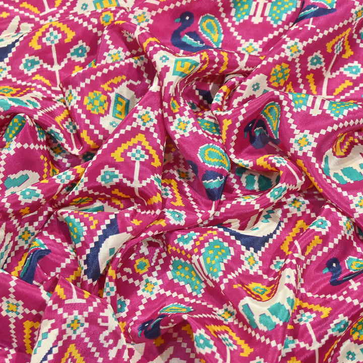 Premium Viscose Crepe Digital Print Fabric | Soft & Elegant Designer Printed Fabric | 001166-A1