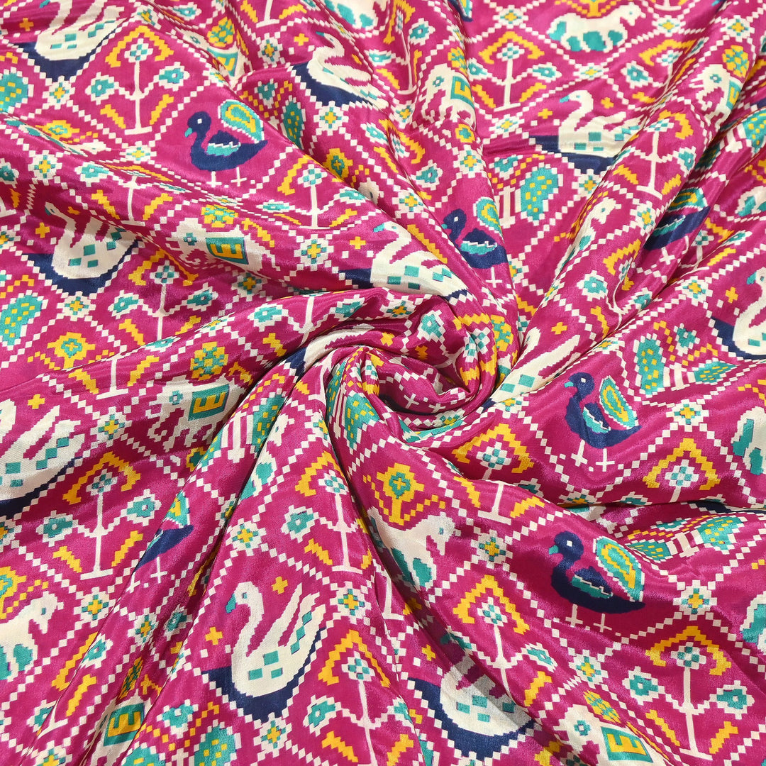 Premium Viscose Crepe Digital Print Fabric | Soft & Elegant Designer Printed Fabric | 001166-A1