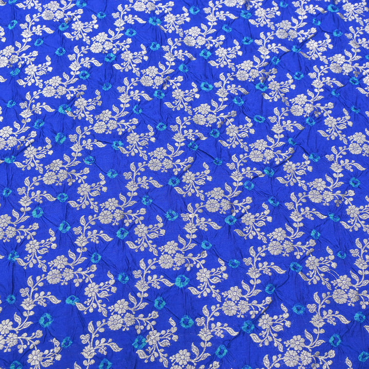 Premium Pure Chiniya Silk Zari Bandhej Fabric | Bandhej Fabric | 002171-16