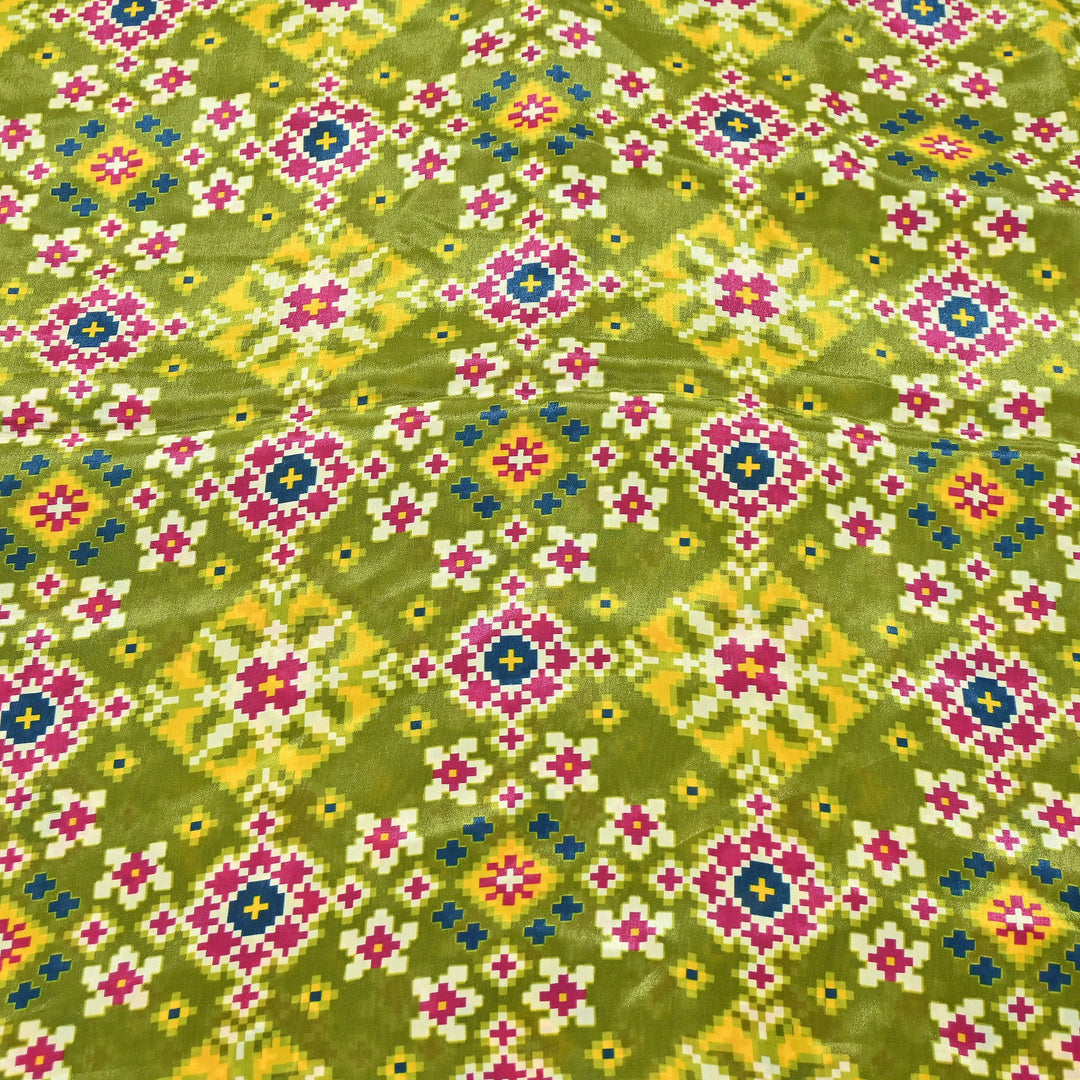 Premium Viscose Crepe Digital Print Fabric | Soft & Elegant Designer Printed Fabric | 001166-A5