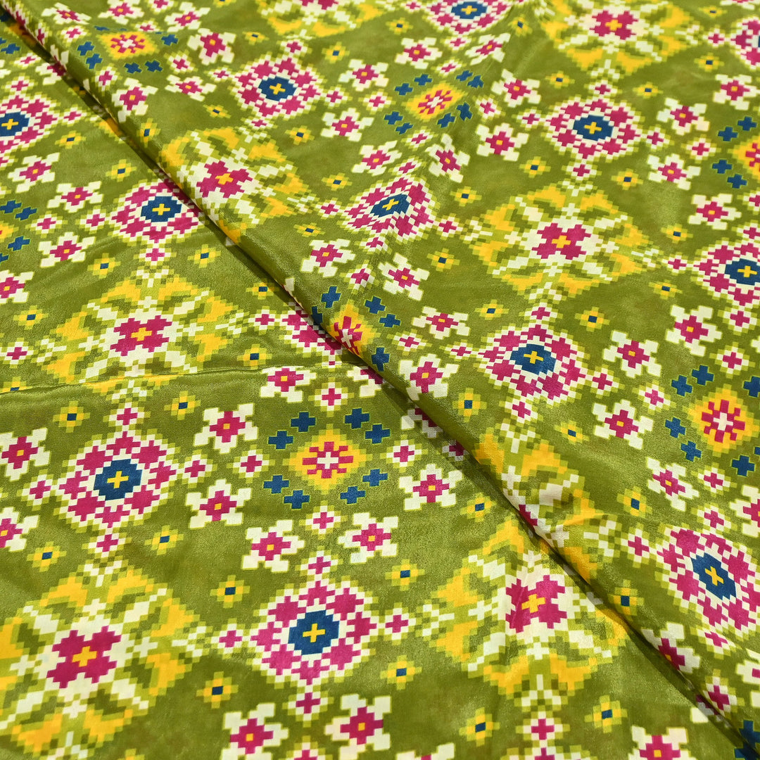 Premium Viscose Crepe Digital Print Fabric | Soft & Elegant Designer Printed Fabric | 001166-A5