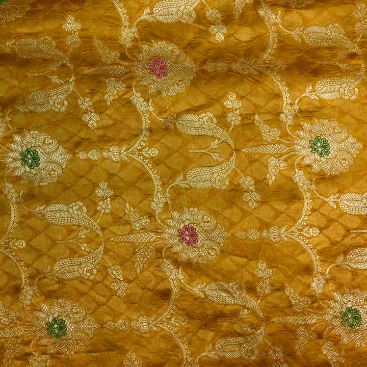 Pure Chiniya Silk Zari Brocade Fabric