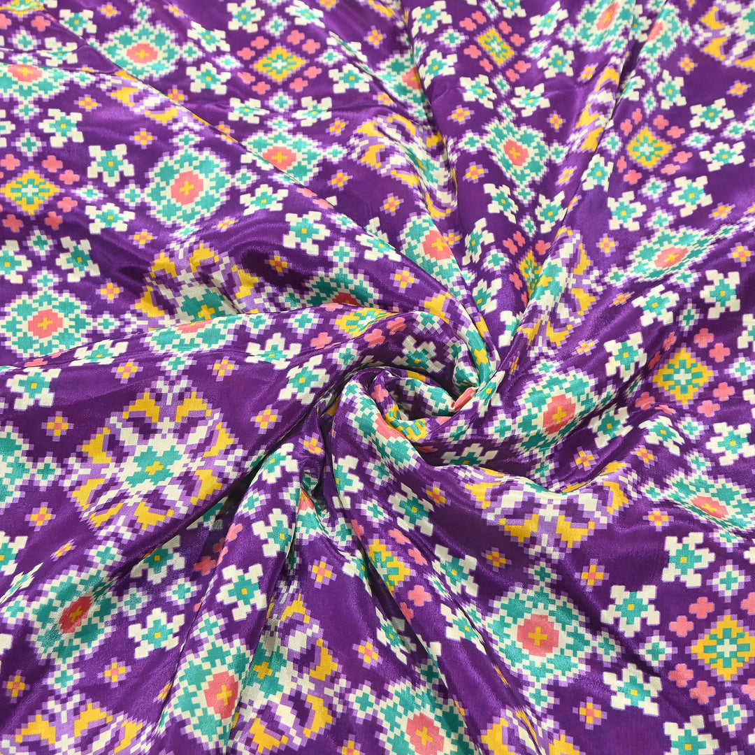 Premium Viscose Crepe Digital Print Fabric | Soft & Elegant Designer Printed Fabric | 001166-A7