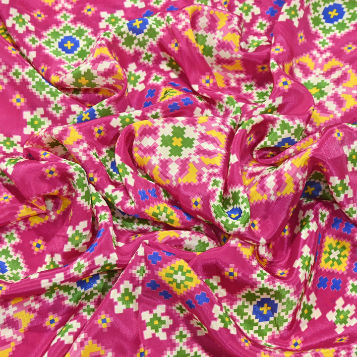 Premium Viscose Crepe Digital Print Fabric | Soft & Elegant Designer Printed Fabric | 001166-A9
