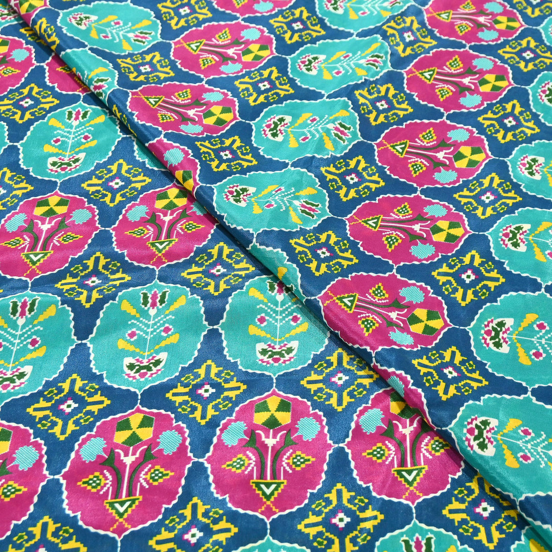Premium Viscose Crepe Digital Print Fabric | Soft & Elegant Designer Printed Fabric | 001166-A10