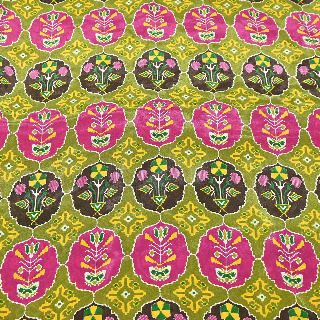 Premium Viscose Crepe Digital Print Fabric | Soft & Elegant Designer Printed Fabric | 001166-A11