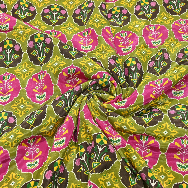 Premium Viscose Crepe Digital Print Fabric | Soft & Elegant Designer Printed Fabric | 001166-A11