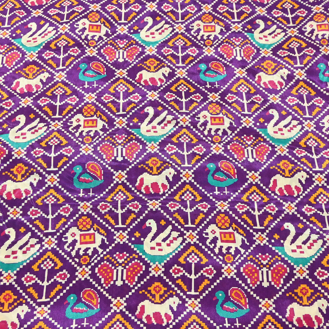 Premium Viscose Crepe Digital Print Fabric | Soft & Elegant Designer Printed Fabric | 001166-A12
