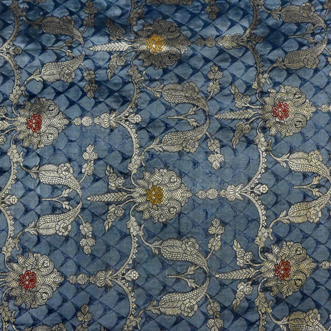 Pure Chiniya Silk Zari Brocade Fabric
