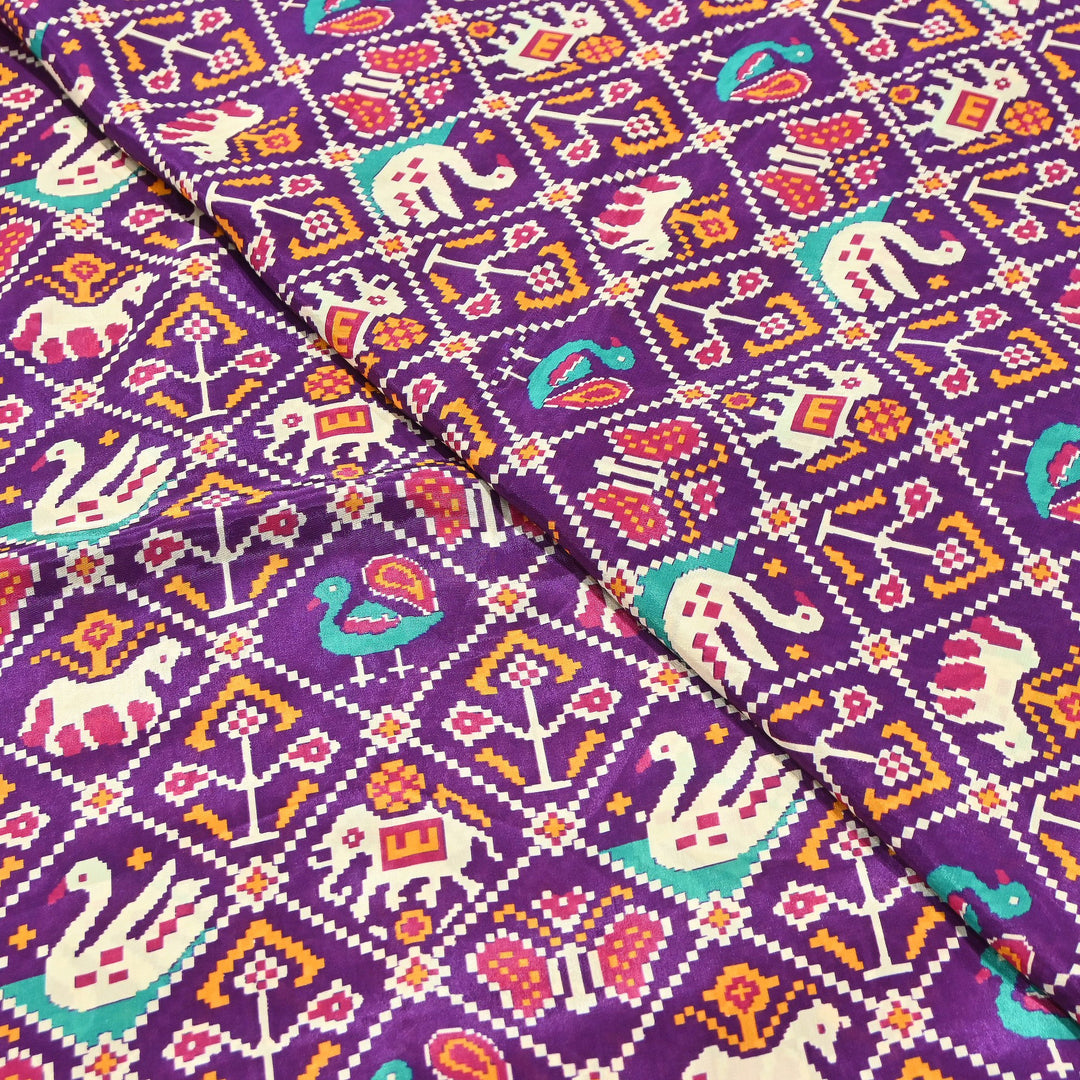 Premium Viscose Crepe Digital Print Fabric | Soft & Elegant Designer Printed Fabric | 001166-A12