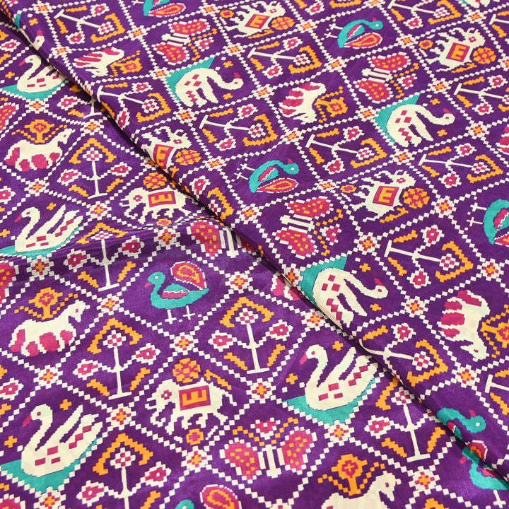 Premium Viscose Crepe Digital Print Fabric | Soft & Elegant Designer Printed Fabric | 001166-A12