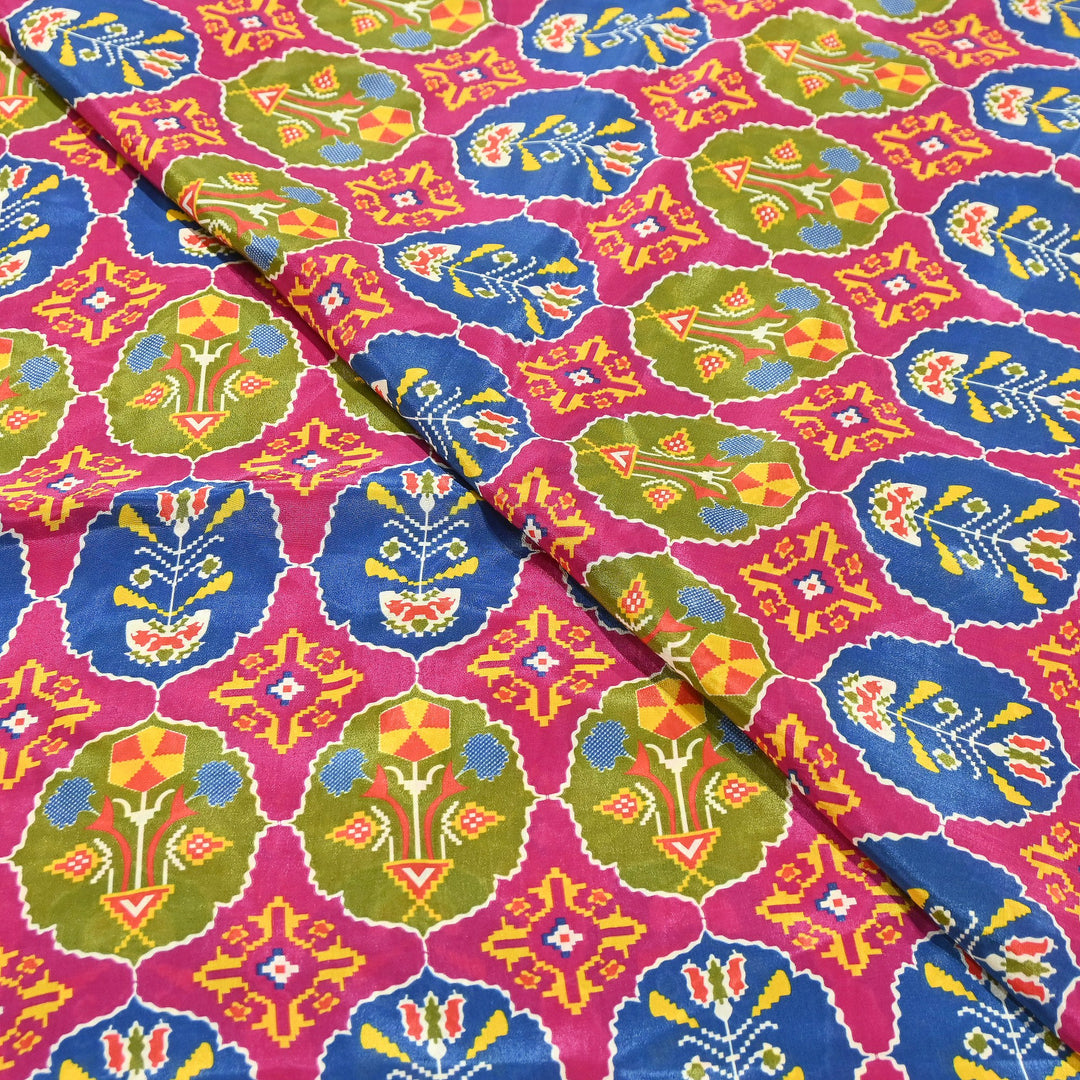 Premium Viscose Crepe Digital Print Fabric | Soft & Elegant Designer Printed Fabric | 001166-A14