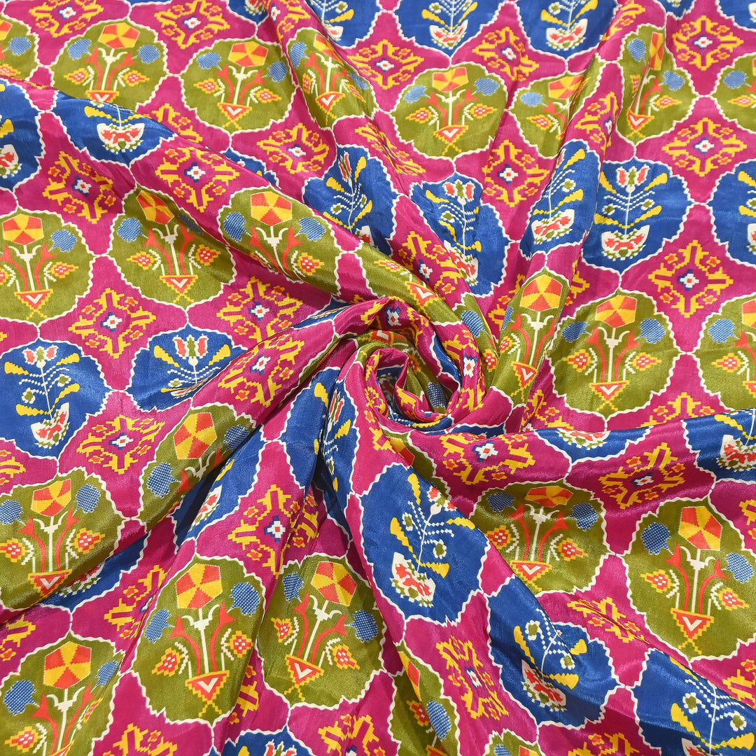 Premium Viscose Crepe Digital Print Fabric | Soft & Elegant Designer Printed Fabric | 001166-A14