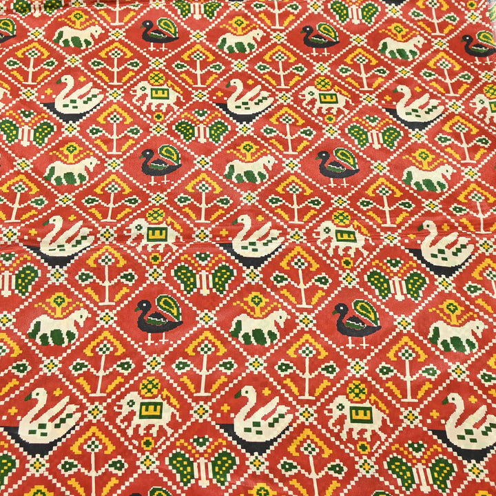 Premium Viscose Crepe Digital Print Fabric | Soft & Elegant Designer Printed Fabric | 001166-A15