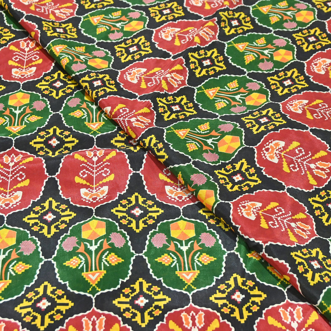 Premium Viscose Crepe Digital Print Fabric | Soft & Elegant Designer Printed Fabric | 001166-A16