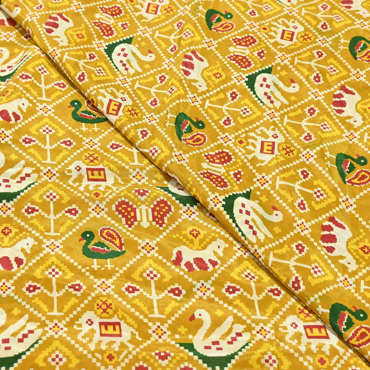 Premium Viscose Crepe Digital Print Fabric | Soft & Elegant Designer Printed Fabric | 001166-A17