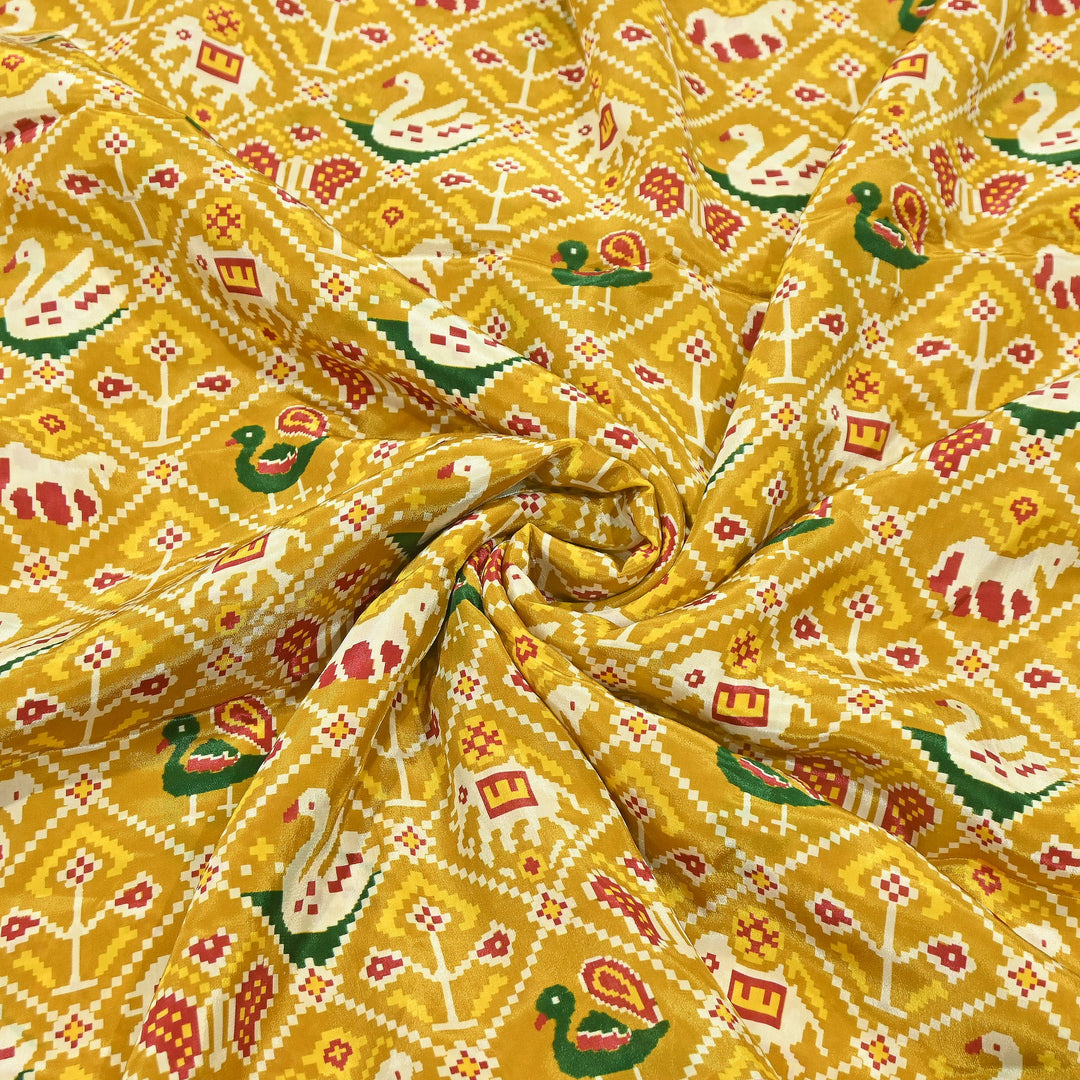 Premium Viscose Crepe Digital Print Fabric | Soft & Elegant Designer Printed Fabric | 001166-A17