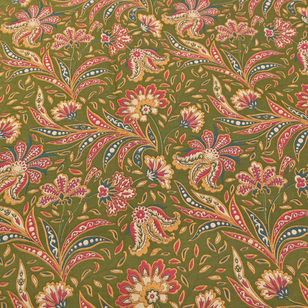 Premium Cotton Printed Fabric – Soft Breathable Designer Cotton Fabric - 000350-16