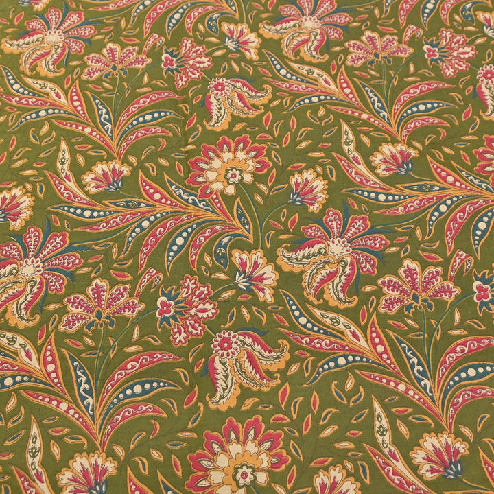 Premium Cotton Printed Fabric – Soft Breathable Designer Cotton Fabric - 000350-16