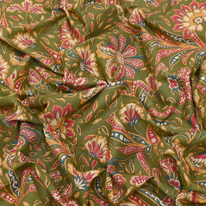 Premium Cotton Printed Fabric – Soft Breathable Designer Cotton Fabric - 000350-16