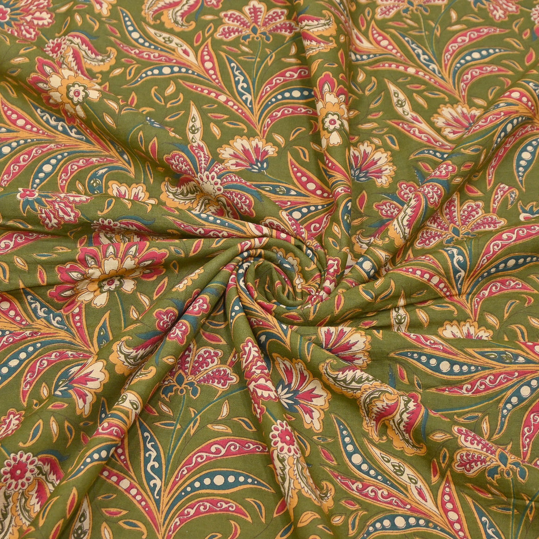 Premium Cotton Printed Fabric – Soft Breathable Designer Cotton Fabric - 000350-16