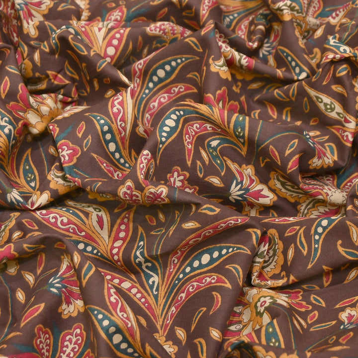 Premium Cotton Printed Fabric – Soft Breathable Designer Cotton Fabric - 000350-17