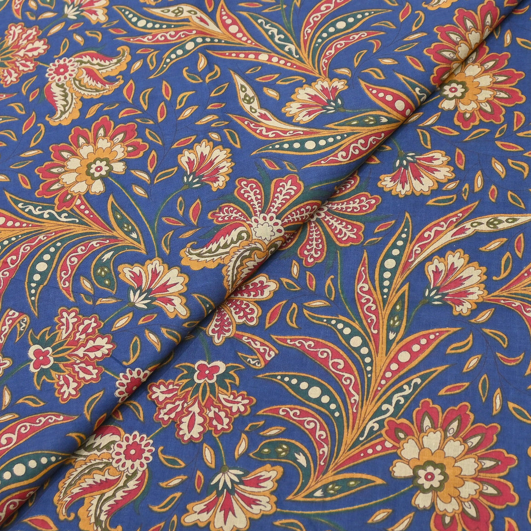 Premium Cotton Printed Fabric – Soft Breathable Designer Cotton Fabric - 000350-18