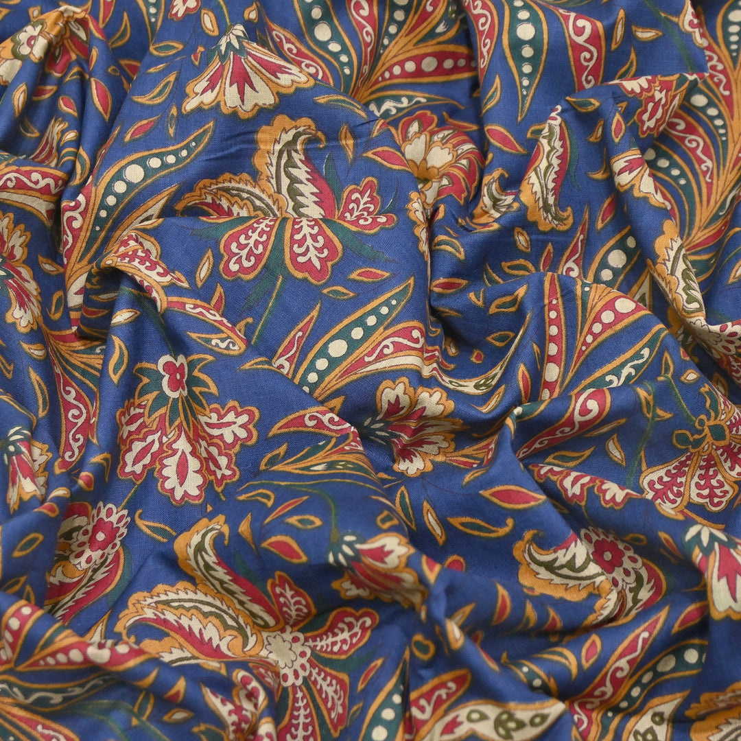 Premium Cotton Printed Fabric – Soft Breathable Designer Cotton Fabric - 000350-18