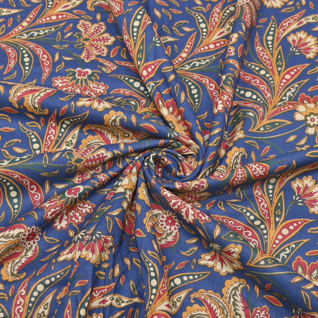 Premium Cotton Printed Fabric – Soft Breathable Designer Cotton Fabric - 000350-18