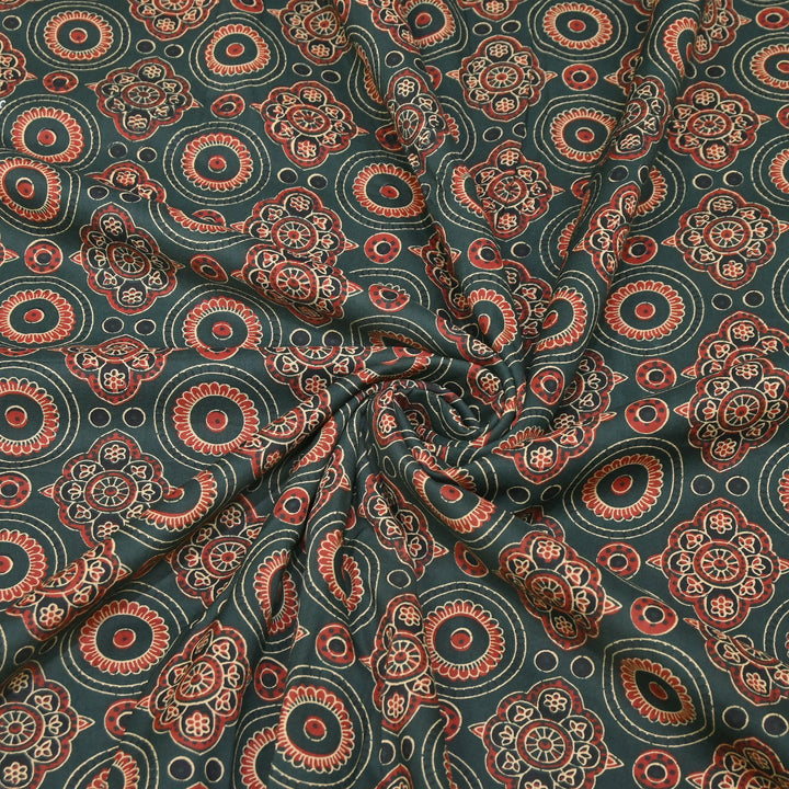 Premium Cotton Printed Fabric – Soft Breathable Designer Cotton Fabric - 000350-21