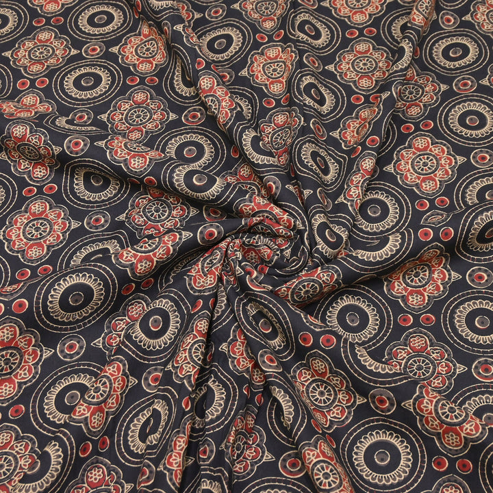 Premium Cotton Printed Fabric – Soft Breathable Designer Cotton Fabric - 000350-22