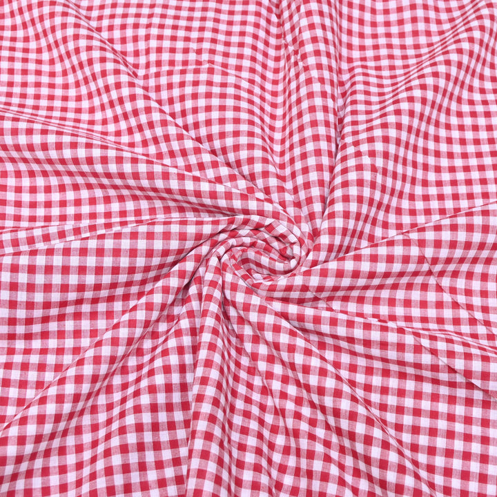 Handloom Cotton Checks | Soft Breathable Designer Cotton Fabric | MT4040-05