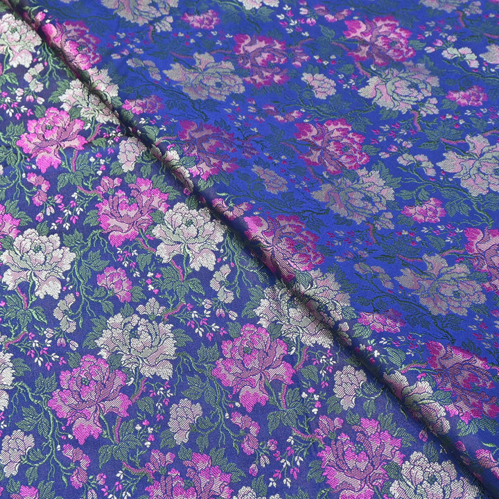 Satin Tanchui Brocade Fabric 44" | Luxury Traditional Designer Fabric | ZEB525-01