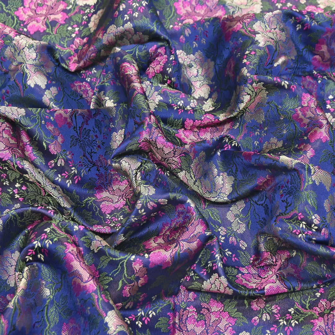 Satin Tanchui Brocade Fabric 44" | Luxury Traditional Designer Fabric | ZEB525-01