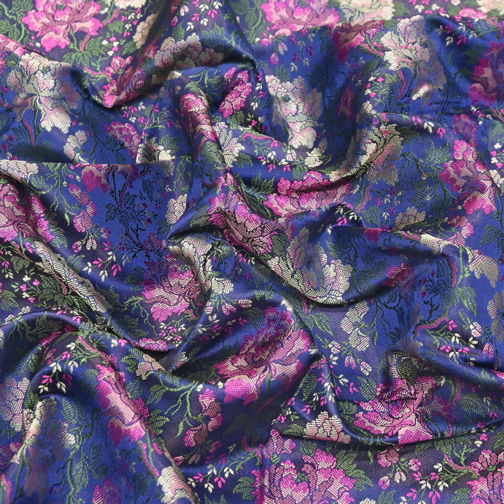 Satin Tanchui Brocade Fabric 44" | Luxury Traditional Designer Fabric | ZEB525-01