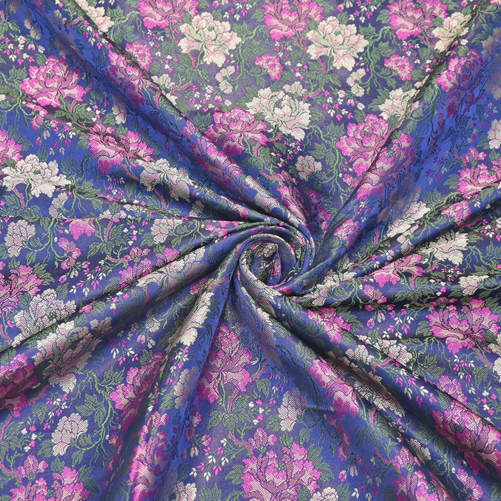 Satin Tanchui Brocade Fabric 44" | Luxury Traditional Designer Fabric | ZEB525-01