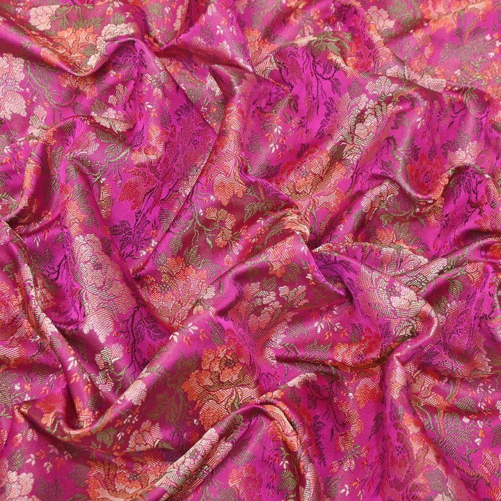 Satin Tanchui Brocade Fabric 44" | Luxury Traditional Designer Fabric | ZEB525-02