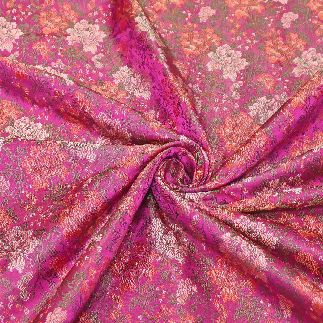 Satin Tanchui Brocade Fabric 44" | Luxury Traditional Designer Fabric | ZEB525-02
