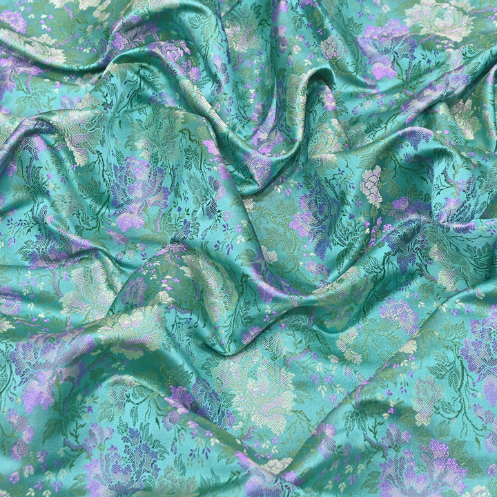 Satin Tanchui Brocade Fabric 44" | Luxury Traditional Designer Fabric | ZEB525-03