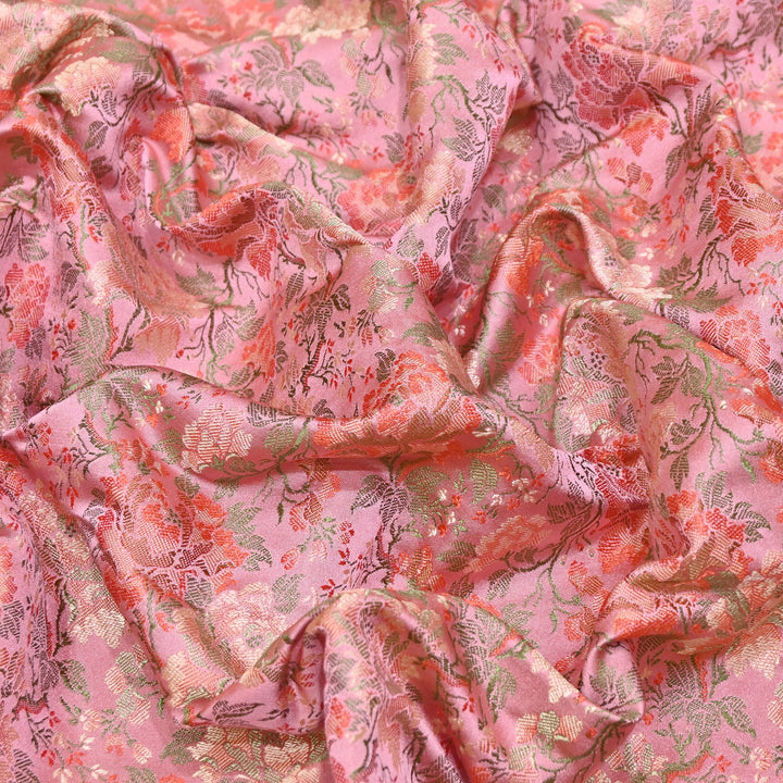 Satin Tanchui Brocade Fabric 44" | Luxury Traditional Designer Fabric | ZEB525-04