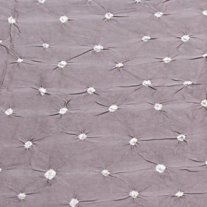 Mauve Color Bemberg Satin Digital Bandhani Print Designer Fabric GT0001-12
